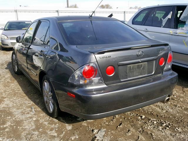 JTHBD192830080044 - 2003 LEXUS IS 300 GRAY photo 3