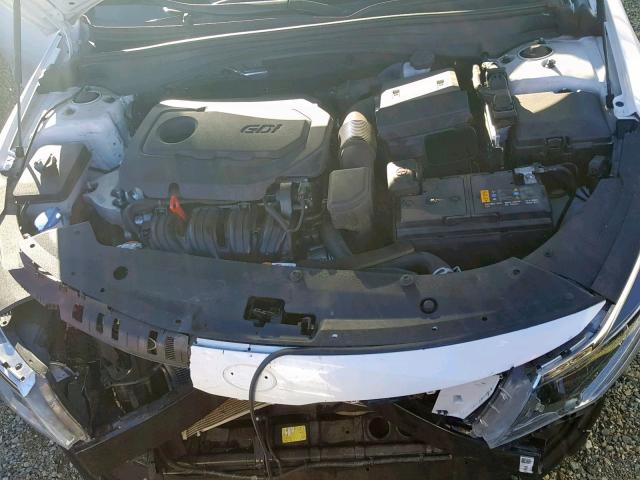 5XXGU4L37JG209686 - 2018 KIA OPTIMA EX WHITE photo 7