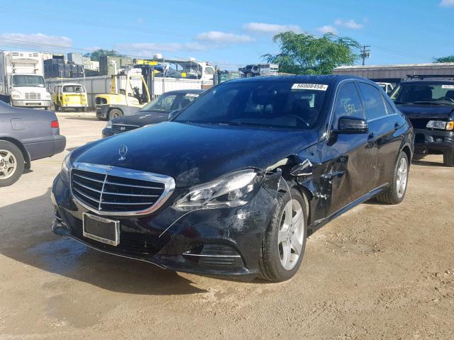 WDDHF5KB6EA819521 - 2014 MERCEDES-BENZ E 350 BLACK photo 2