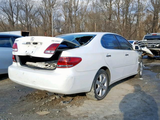 JTHBA30G655129924 - 2005 LEXUS ES 330 WHITE photo 4