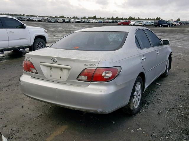 JTHBF30G920079997 - 2002 LEXUS ES 300 SILVER photo 4