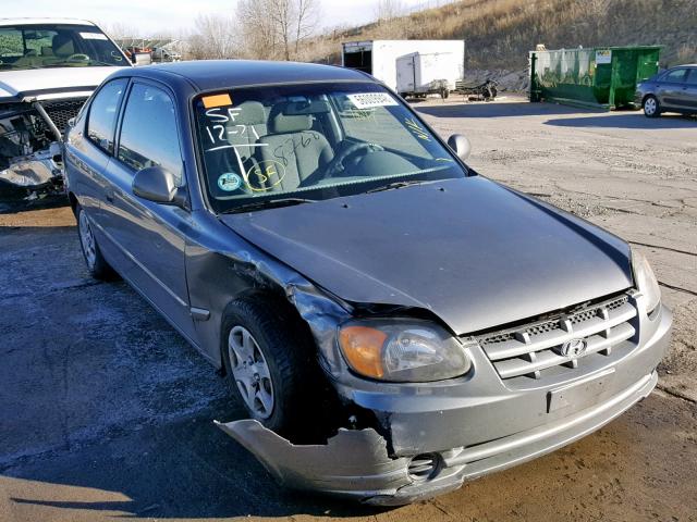 KMHCG35C53U273439 - 2003 HYUNDAI ACCENT GL GRAY photo 1