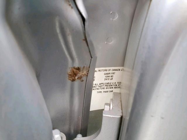 2G2WP522551150428 - 2005 PONTIAC GRAND PRIX SILVER photo 10