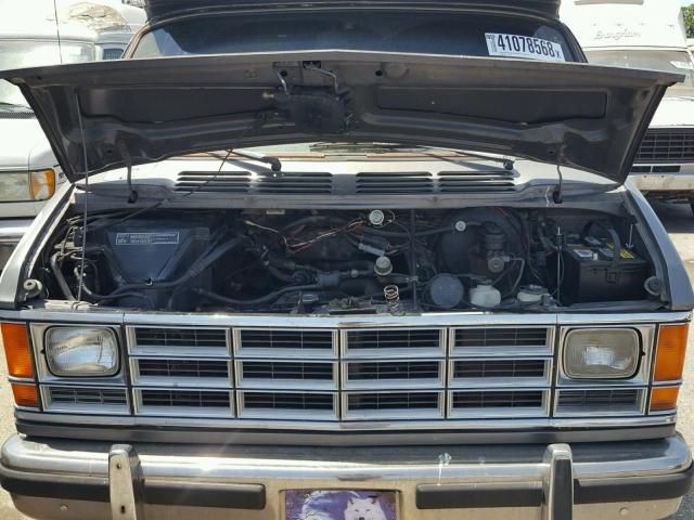 2B6HB21YXLK738456 - 1990 DODGE RAM VAN B2 GRAY photo 7