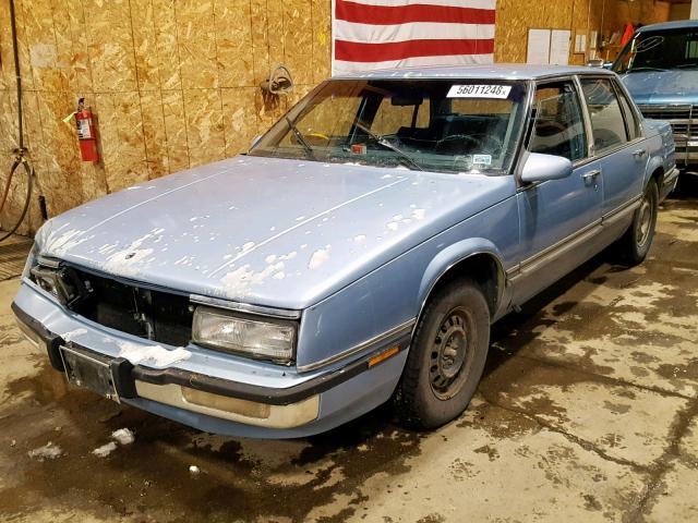 1G4HR54C8MH436141 - 1991 BUICK LESABRE LI BLUE photo 2