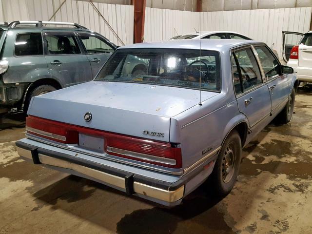 1G4HR54C8MH436141 - 1991 BUICK LESABRE LI BLUE photo 4