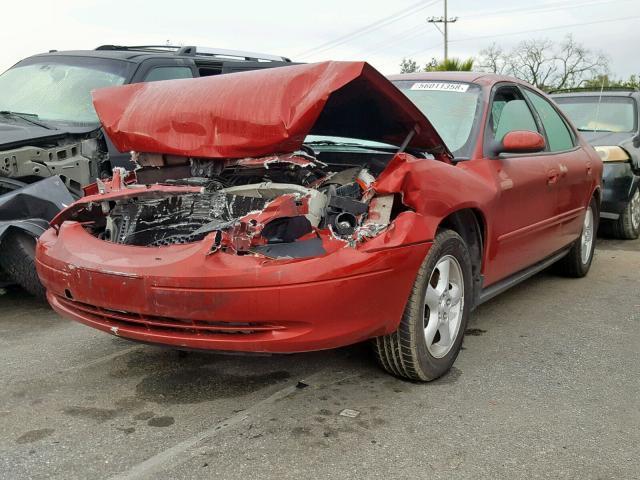 1FAFP55U81G262278 - 2001 FORD TAURUS SES RED photo 2