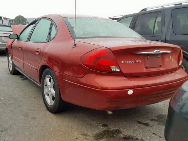 1FAFP55U81G262278 - 2001 FORD TAURUS SES RED photo 3