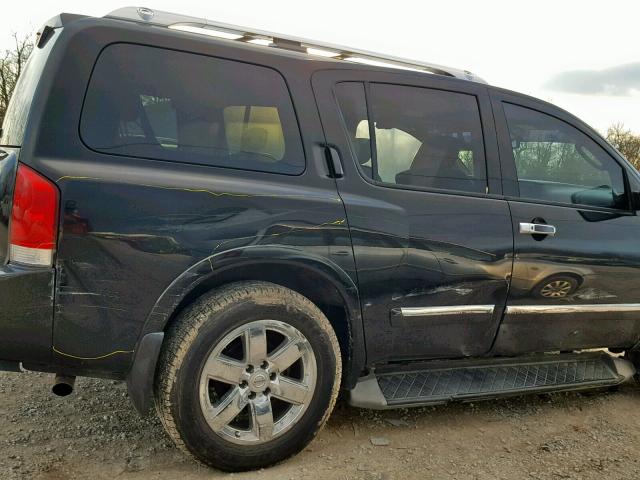 5N1BA0NE6BN600632 - 2011 NISSAN ARMADA PLA BLACK photo 9