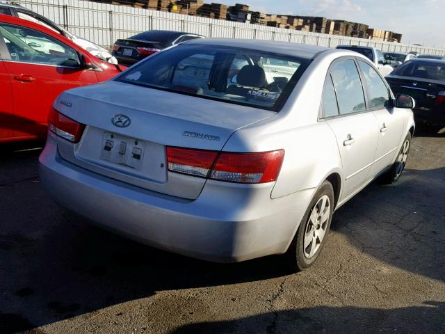 5NPET46C16H072715 - 2006 HYUNDAI SONATA GL SILVER photo 4