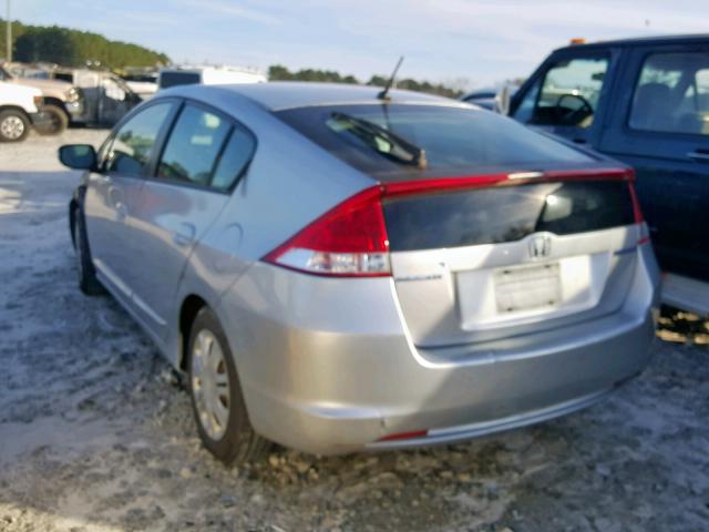 JHMZE2H59AS005402 - 2010 HONDA INSIGHT LX SILVER photo 3