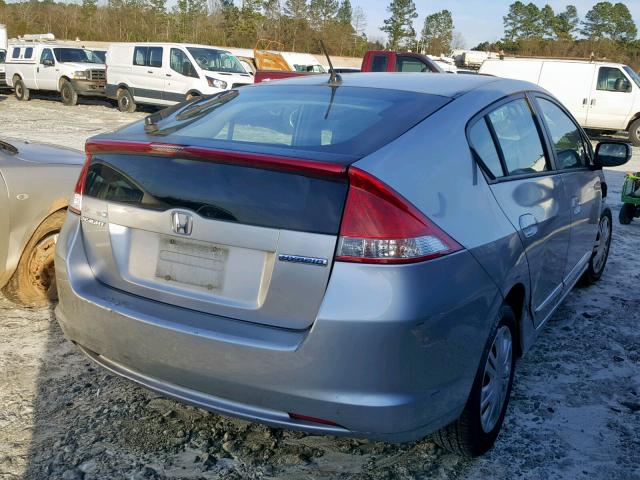 JHMZE2H59AS005402 - 2010 HONDA INSIGHT LX SILVER photo 4