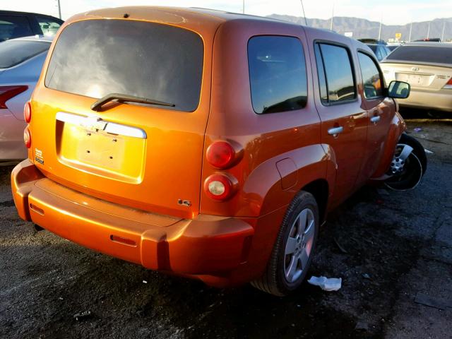 3GNDA13DX7S613983 - 2007 CHEVROLET HHR LS ORANGE photo 4