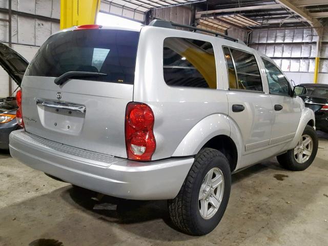 1D4HB48N75F604186 - 2005 DODGE DURANGO SL SILVER photo 4