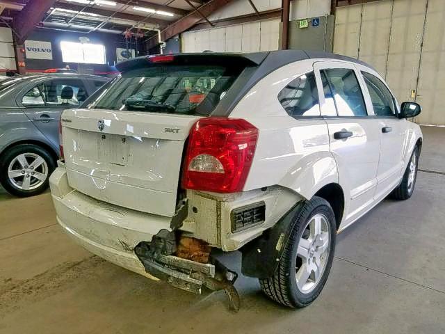 1B3HB48BX8D673037 - 2008 DODGE CALIBER SX WHITE photo 4