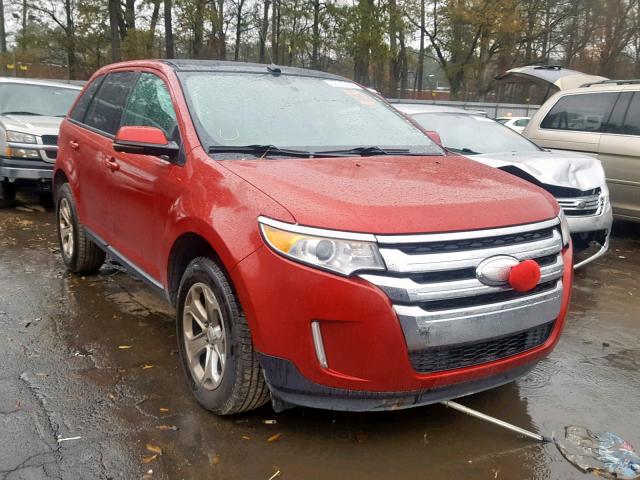 2FMDK3JC8CBA25426 - 2012 FORD EDGE SEL RED photo 1