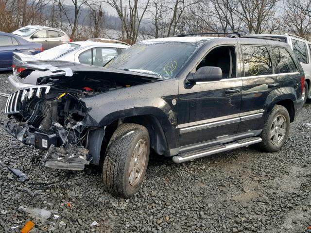 1J8HR58247C644064 - 2007 JEEP GRAND CHER BLACK photo 2