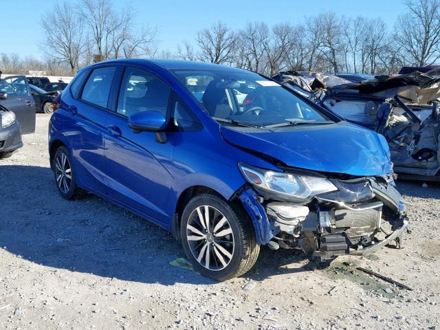 3HGGK5H84FM745681 - 2015 HONDA FIT EX BLUE photo 1