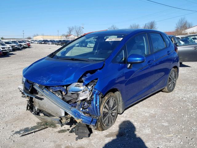 3HGGK5H84FM745681 - 2015 HONDA FIT EX BLUE photo 2