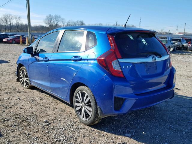 3HGGK5H84FM745681 - 2015 HONDA FIT EX BLUE photo 3