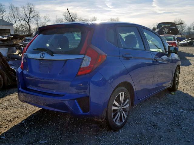 3HGGK5H84FM745681 - 2015 HONDA FIT EX BLUE photo 4