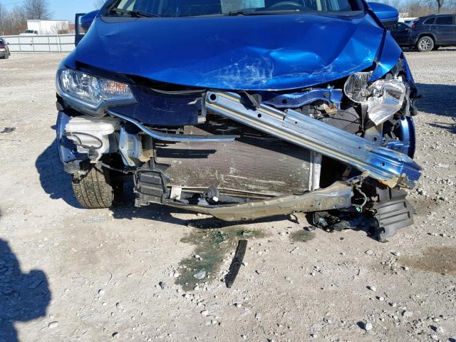 3HGGK5H84FM745681 - 2015 HONDA FIT EX BLUE photo 9