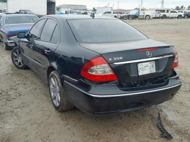 WDBUF56XX7B104977 - 2007 MERCEDES-BENZ E 350 BLACK photo 3