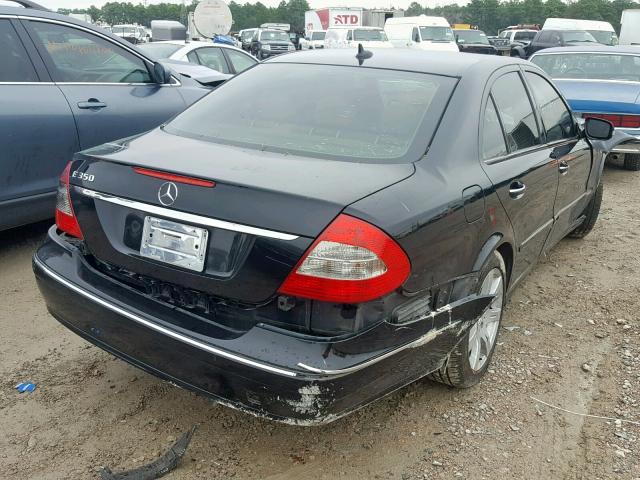 WDBUF56XX7B104977 - 2007 MERCEDES-BENZ E 350 BLACK photo 4