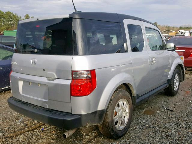 5J6YH18728L004820 - 2008 HONDA ELEMENT EX SILVER photo 4