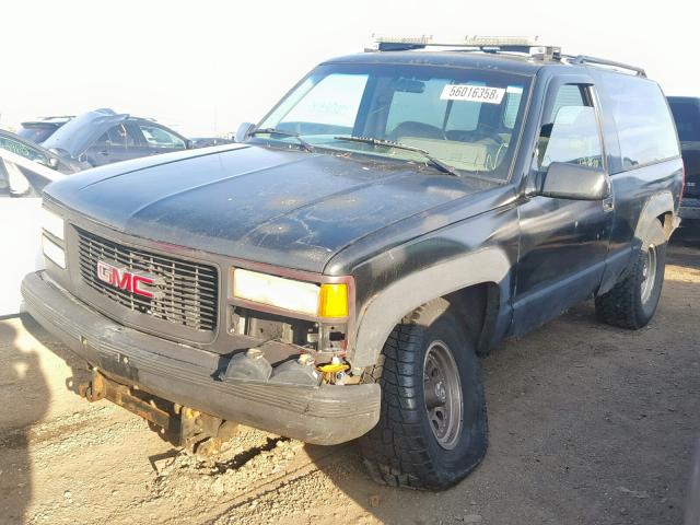 1GKEK18K7RJ701349 - 1994 GMC YUKON BLACK photo 2