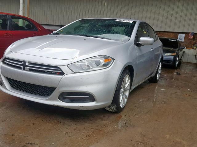 1C3CDFBA7DD232947 - 2013 DODGE DART SXT SILVER photo 2