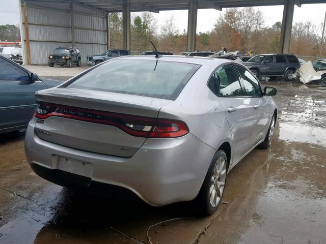 1C3CDFBA7DD232947 - 2013 DODGE DART SXT SILVER photo 4