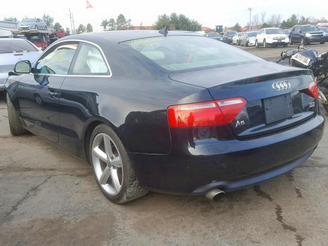 WAUDK78T99A047146 - 2009 AUDI A5 QUATTRO BLACK photo 3