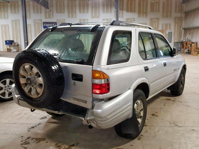 4S6DM58W1Y4414102 - 2000 HONDA PASSPORT E SILVER photo 4