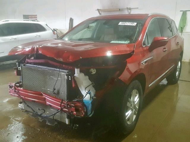 5GAEVAKW2JJ104291 - 2018 BUICK ENCLAVE ES RED photo 2