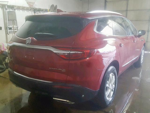 5GAEVAKW2JJ104291 - 2018 BUICK ENCLAVE ES RED photo 4