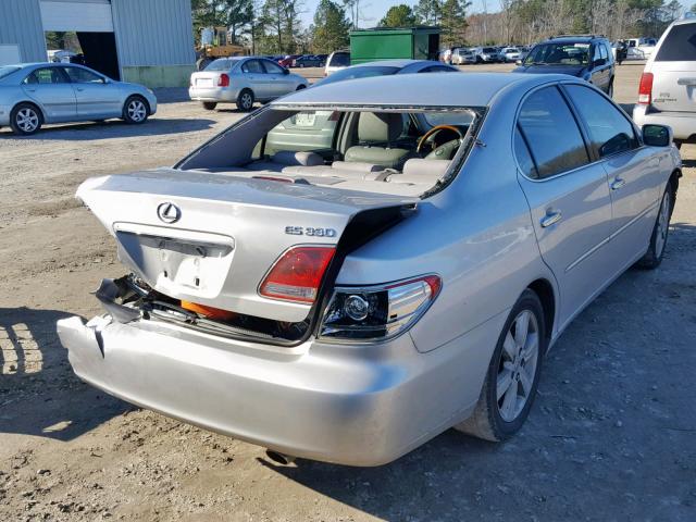 JTHBA30GX55116299 - 2005 LEXUS ES 330 SILVER photo 4