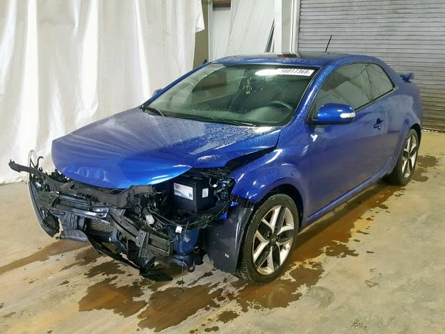 KNAFW6A34A5122804 - 2010 KIA FORTE SX BLUE photo 2