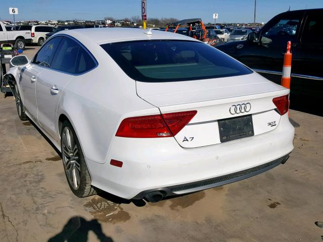 WAUSGAFCXCN005108 - 2012 AUDI A7 PRESTIG WHITE photo 3