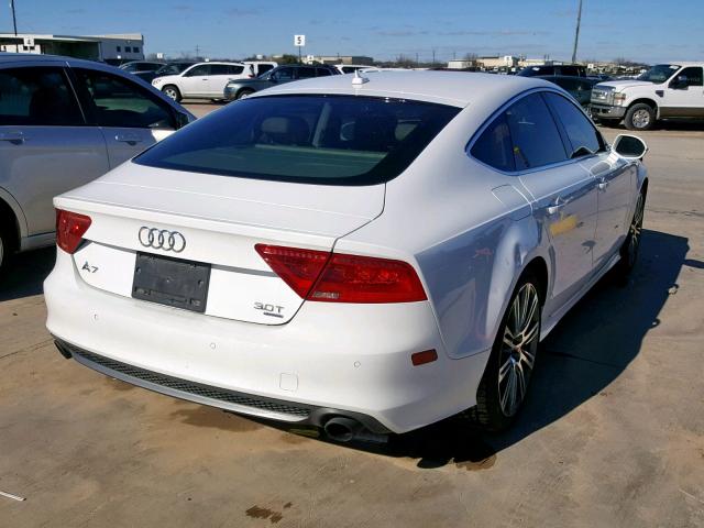 WAUSGAFCXCN005108 - 2012 AUDI A7 PRESTIG WHITE photo 4