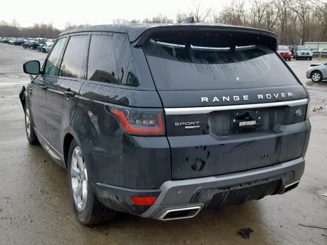 SALWR2RVXJA809312 - 2018 LAND ROVER RANGE ROVE BLACK photo 3