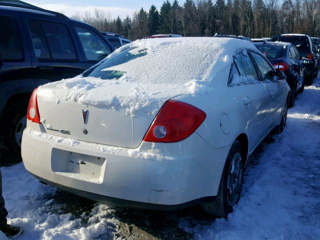 1G2ZF58B774267927 - 2007 PONTIAC G6 VALUE L WHITE photo 4