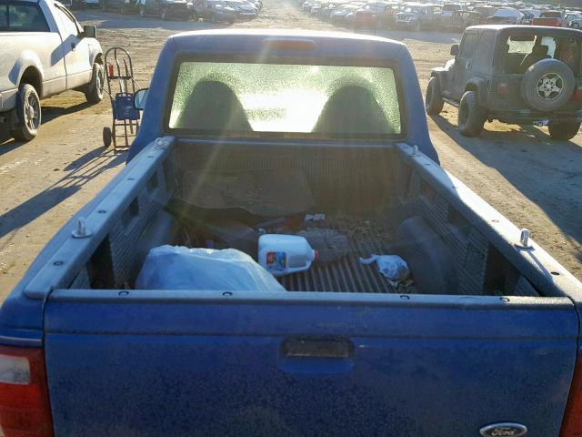 1FTYR11U12TA20890 - 2002 FORD RANGER BLUE photo 6