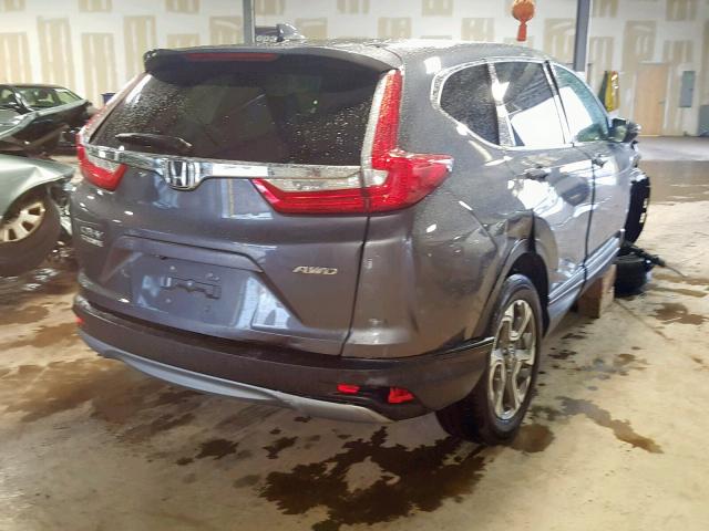 2HKRW2H80HH626626 - 2017 HONDA CR-V EXL GRAY photo 4