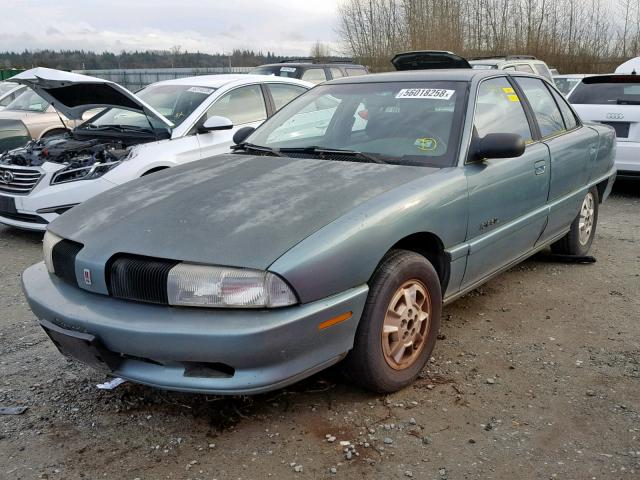 1G3NL52T0VM339262 - 1997 OLDSMOBILE ACHIEVA SL GREEN photo 2