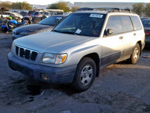 JF1SF63581H719958 - 2001 SUBARU FORESTER L SILVER photo 2