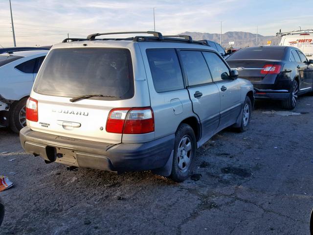 JF1SF63581H719958 - 2001 SUBARU FORESTER L SILVER photo 4