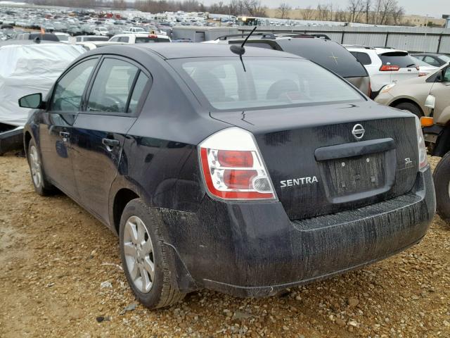 3N1AB61E18L640781 - 2008 NISSAN SENTRA 2.0 BLACK photo 3