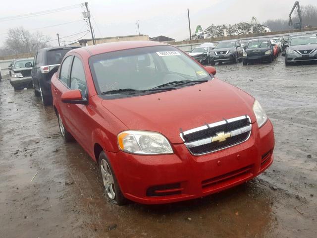 KL1TD5DE9BB152331 - 2011 CHEVROLET AVEO LS RED photo 1
