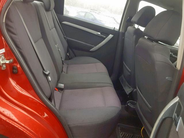KL1TD5DE9BB152331 - 2011 CHEVROLET AVEO LS RED photo 6